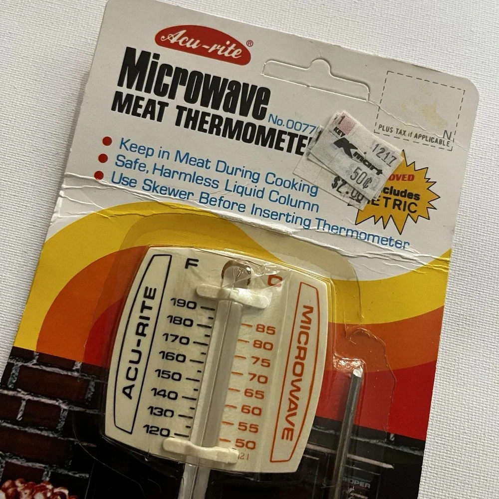 🇺🇸 Vintage Acu‑Rite Microwave Meat Thermometer #00770 NOS Dishwasher Safe‎